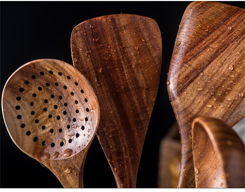 π Teak Wood Kitchen Utensils: Elevate Your Culinary Experience! π΄