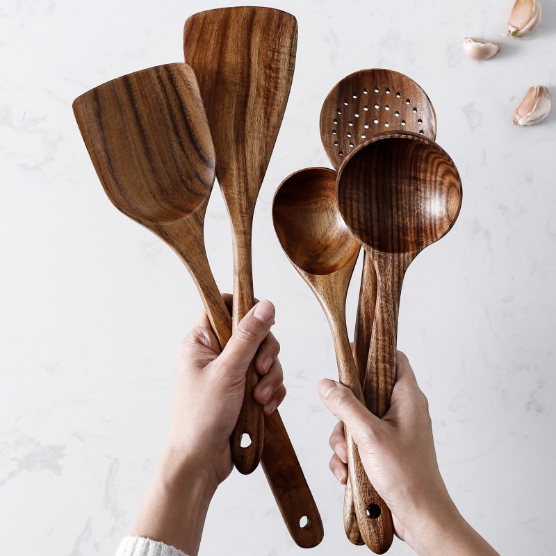 π Teak Wood Kitchen Utensils: Elevate Your Culinary Experience! π΄