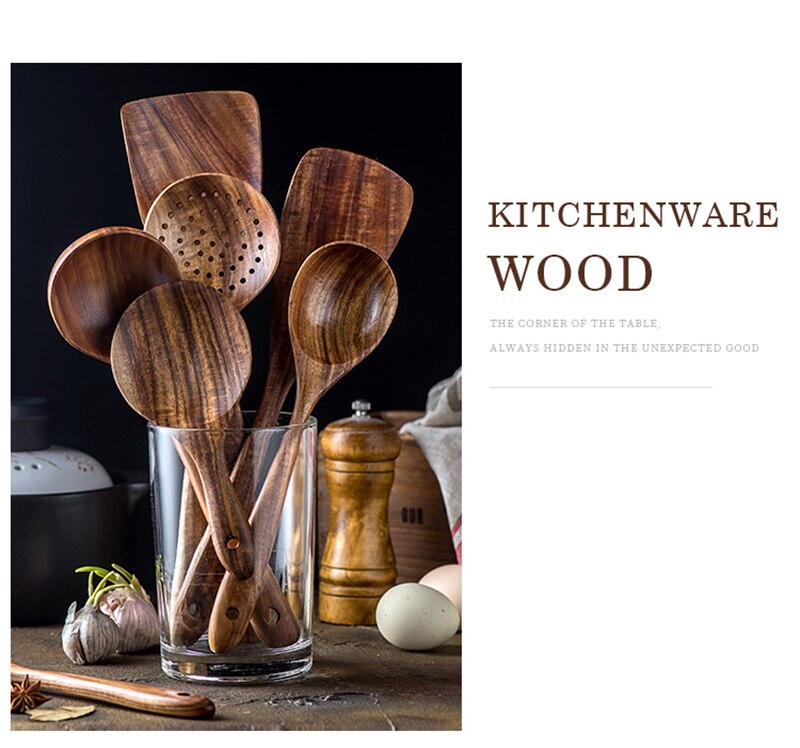 π Teak Wood Kitchen Utensils: Elevate Your Culinary Experience! π΄