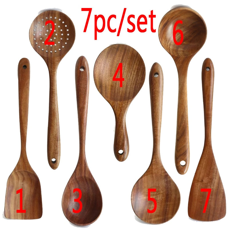 π Teak Wood Kitchen Utensils: Elevate Your Culinary Experience! π΄
