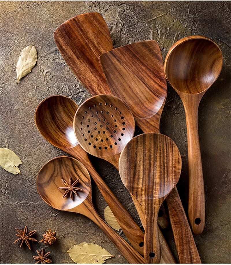 π Teak Wood Kitchen Utensils: Elevate Your Culinary Experience! π΄