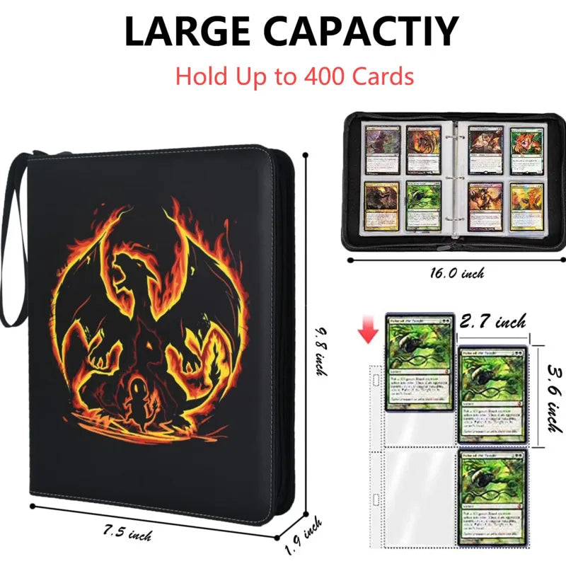 Unleash Your Collection - 400 Pokemon Cards, One Stylish Holder! π