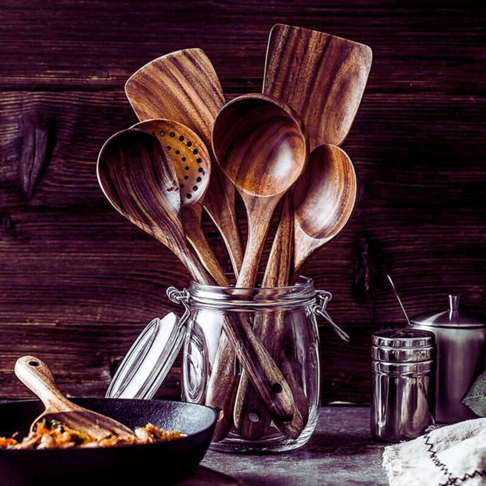 π Teak Wood Kitchen Utensils: Elevate Your Culinary Experience! π΄