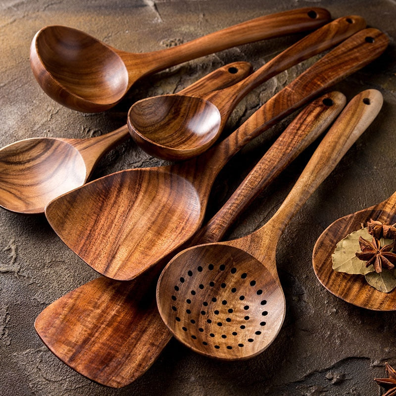 π Teak Wood Kitchen Utensils: Elevate Your Culinary Experience! π΄