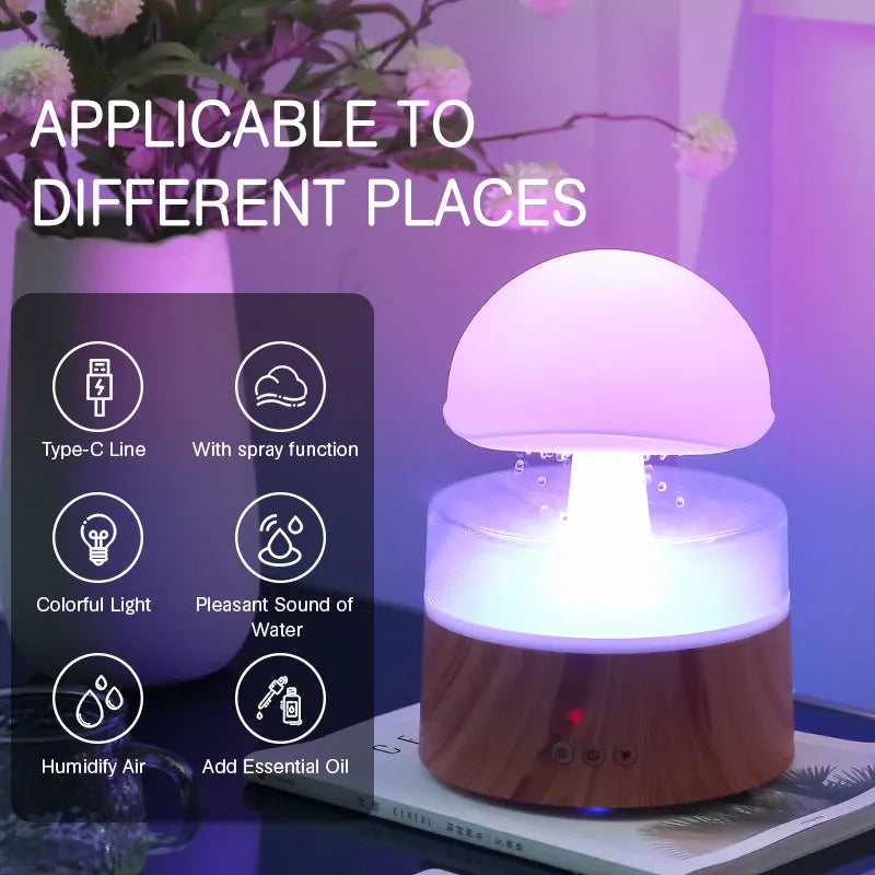 🍄 Raindrop Bliss™ Mushroom Humidifier Magic