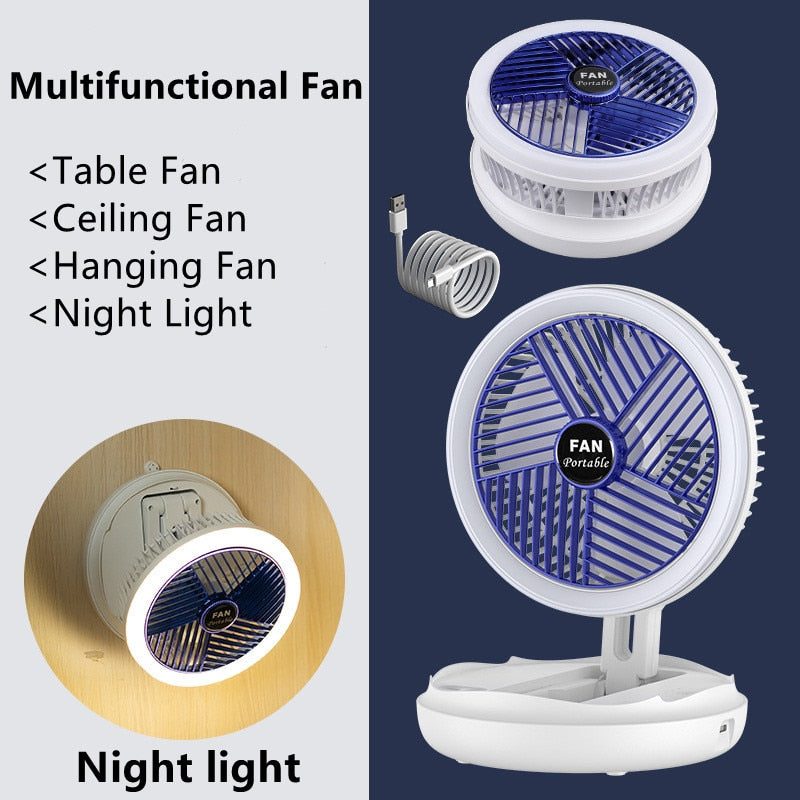 Foldable Table Fan Wall Ceiling Mounted Hanging